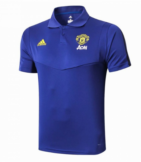 chemise manchester united 2019-2020 polo azul